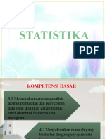 STATISTIKA (Pertemuan 1, Ukuran Pemusatan Data Tunggal)