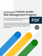 Building a Holistic Insider Risk Program