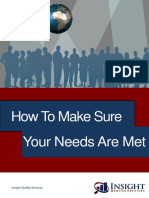 Are Your Needs Met - Here's Your Guide