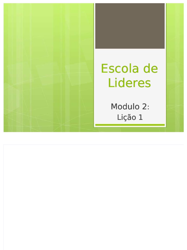 Escola De Líderes Modulo 2 Compress Pdf União Europeia