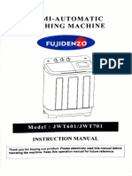 Fujidenzo Jwt701 Semi-Auto Washing Machine