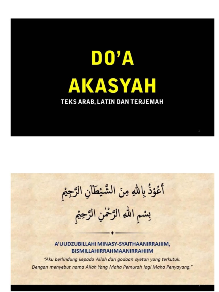 Doa Akasyah by Rma - Compressed | PDF