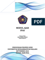 Pendidikan Profesi Guru Universitas Muhammadiyah Malang September 2022 Modul Ajar Ipas