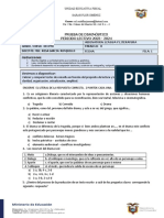 Evaluacion Diagnostica 1ero Bgu 2023