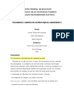 Relatório 4 circuitos lógicos - cargas paralelas e seriadas