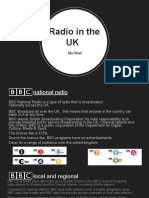 Radio in The UK.