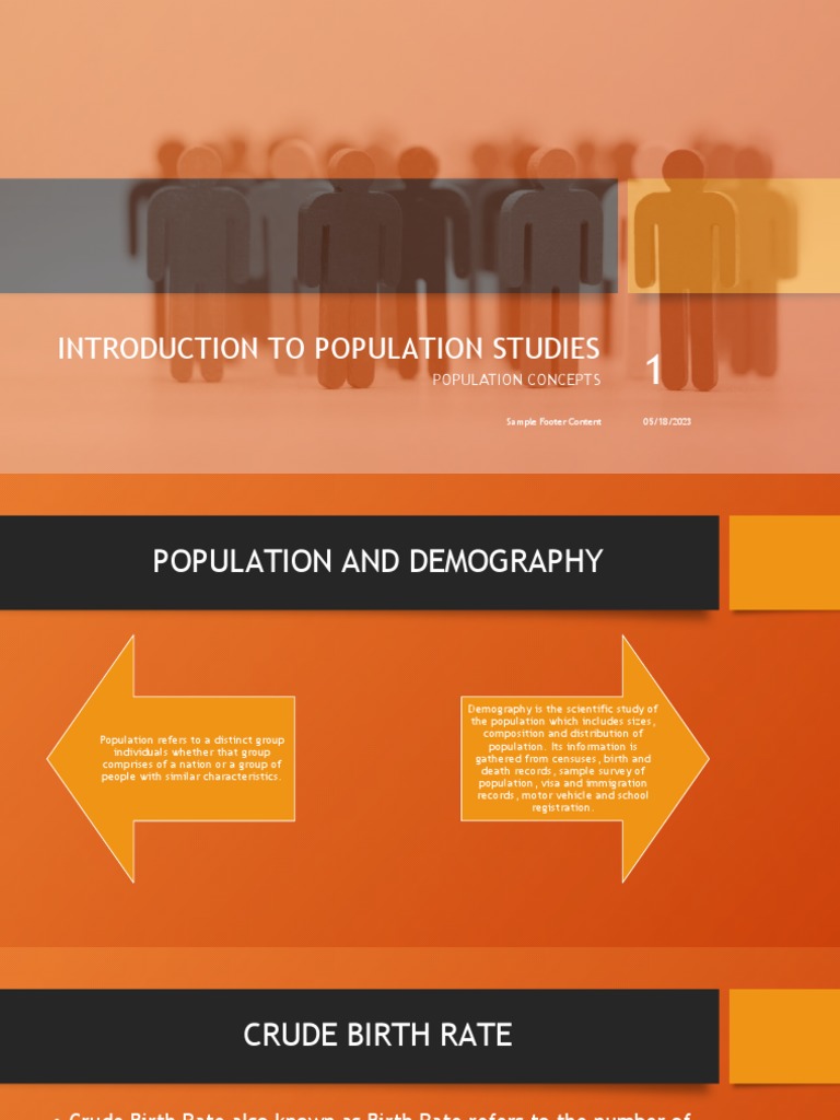 Lesson 1 Population Studies Concepts PDF