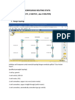 Konfigurasi Routing Statis