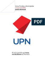 Programa UPN elecciones forales 2023