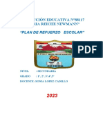 Plan de Refuerzo Escolar-2023 Jaihua