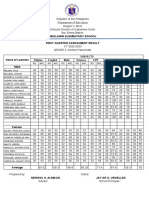 1st Quarter Assessment GRADE 5