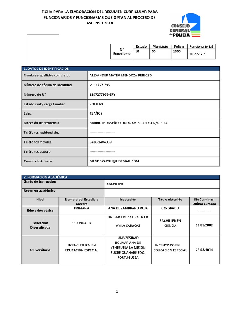 Resumen Curricular PDF - 1718164089