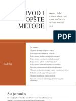 Uvod I Opšte Metode: Andrej Šašić Mateja Radulović Mina Pejčinović Jovana Nikolić III-9