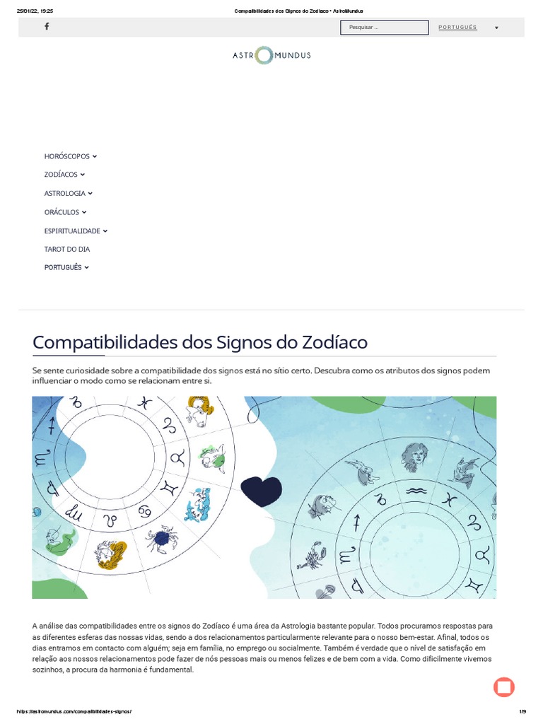 Compatibilidade dos Signos do Zodíaco | PDF | Zodíaco | Astrologia