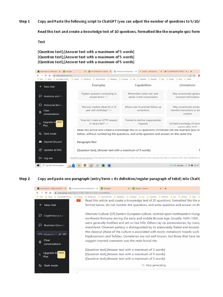 Manual ChatGPT To Flashcards in Excel Adjusted For English Dictionary