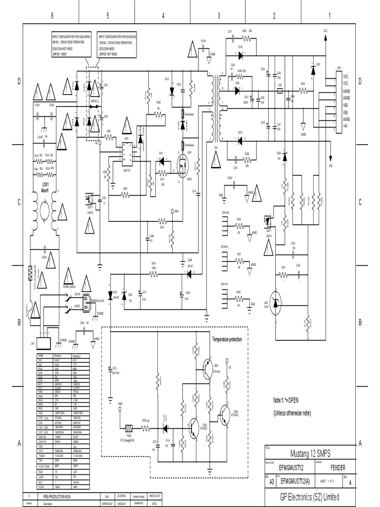 Fender Mustang I and II SCH | PDF