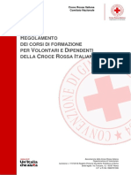 Regolamento Dei Corsi Di Formazione Per Volontari e Dipendenti Della Croce Rossa Italiana