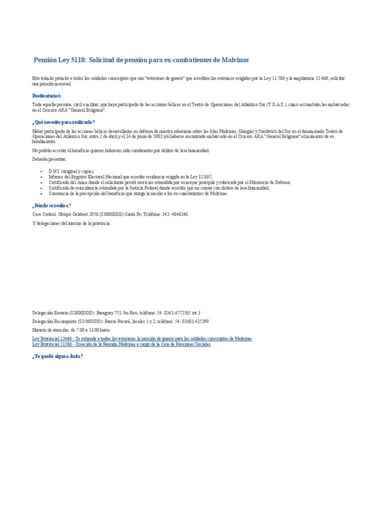 Pensión Ley 5110 PDF