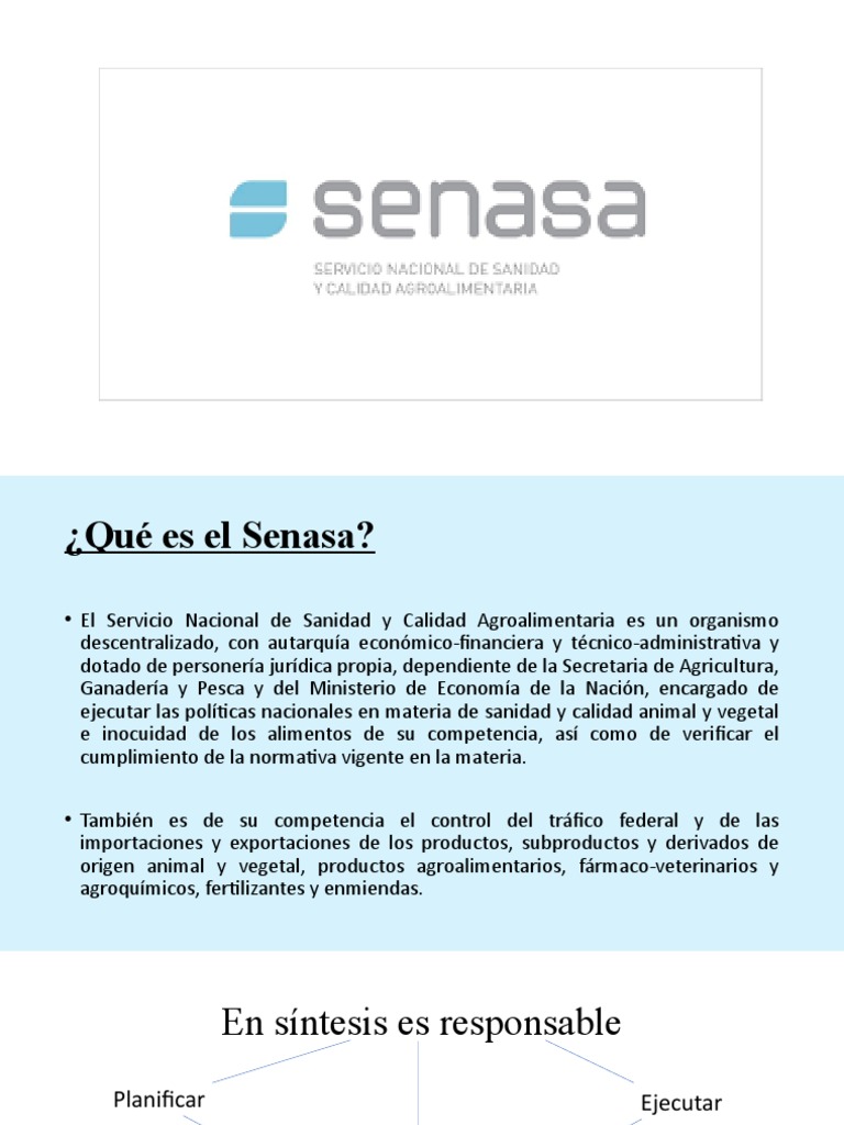 Senasa 1 | PDF