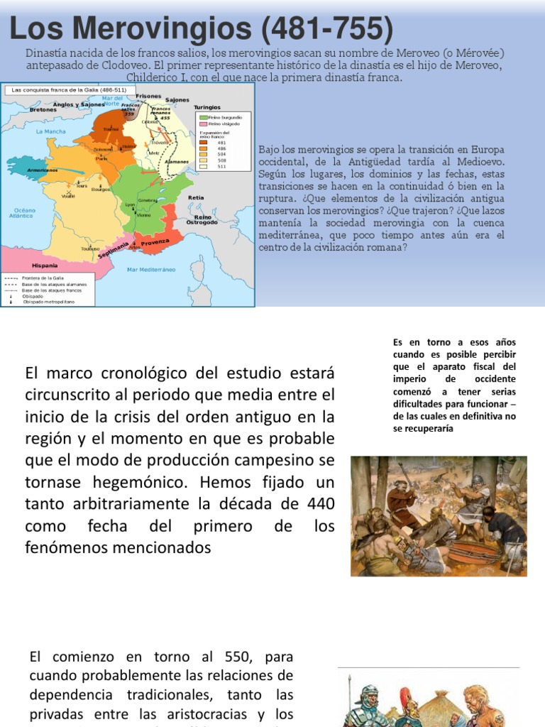 Historia de los Merovingios (481-755) | PDF | Carlomagno | Francos