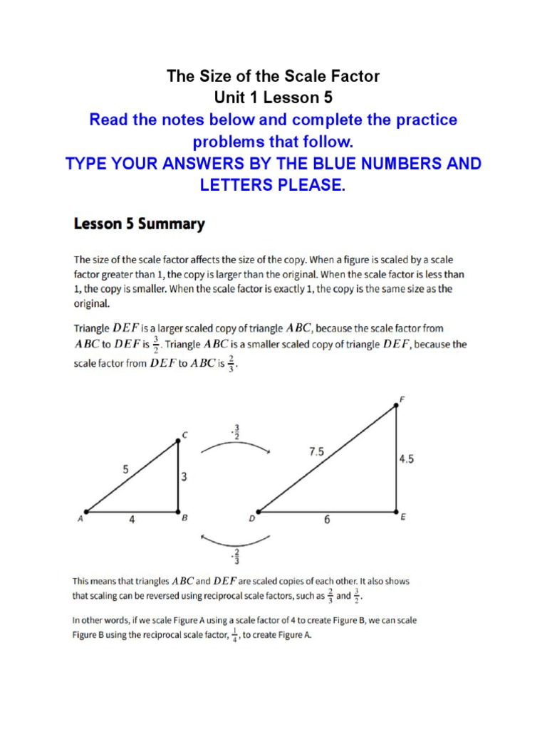 The Size of The Scale Factor PDF