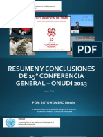 Resumen y conclusiones de la 15a Conferencia General de la ONUDI 2013