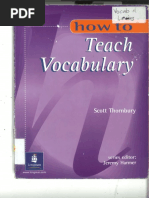 How To Teach Vocabulary | PDF