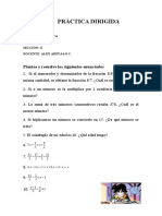 Práctica Dirigida - Matemática 5to G