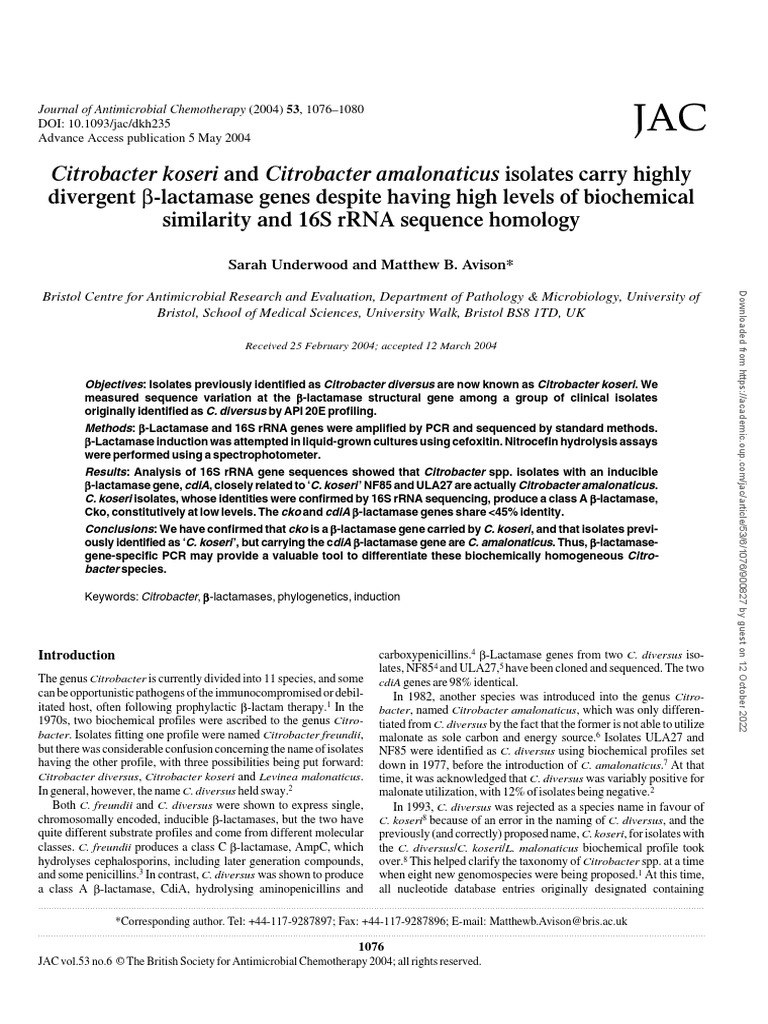 citrobacter koseri y amalonaticus PDF