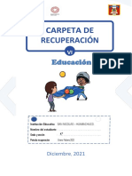 1°. Educ. Fisica - Carpeta de Recuperacion