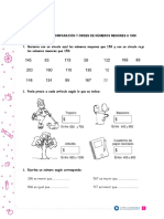 Guia Matematica Ordenar Numeros Menores 1000