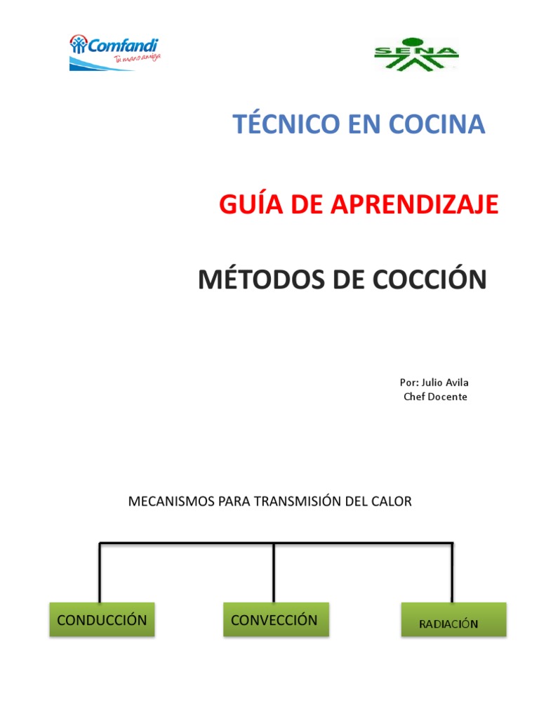 Métodos de Cocción en Cocina Profesional | PDF | Cocinando | Hirviendo