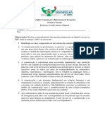 Lista de exercícios-Comunicação