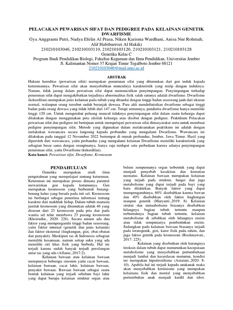 Perbedaan Dwarfisme dan Kretinisme | PDF