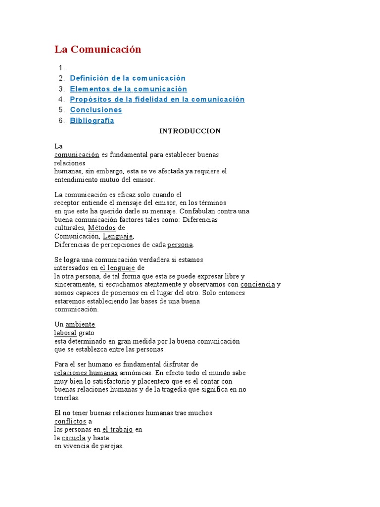 Elementos y Propósitos de la Comunicación | PDF | Crecimiento personal ...