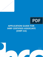 Application Guide - IHRP-CA
