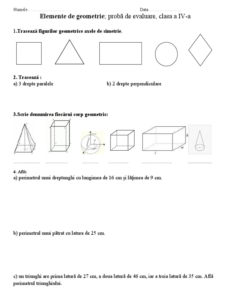 Test Mate Clasa A 4 A | PDF