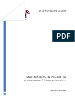 Matemáticas en Ingeniería: 18 de Noviembre de 2022