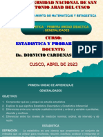 1a. - Diapositivas de Estadistica Educativa Generalidades