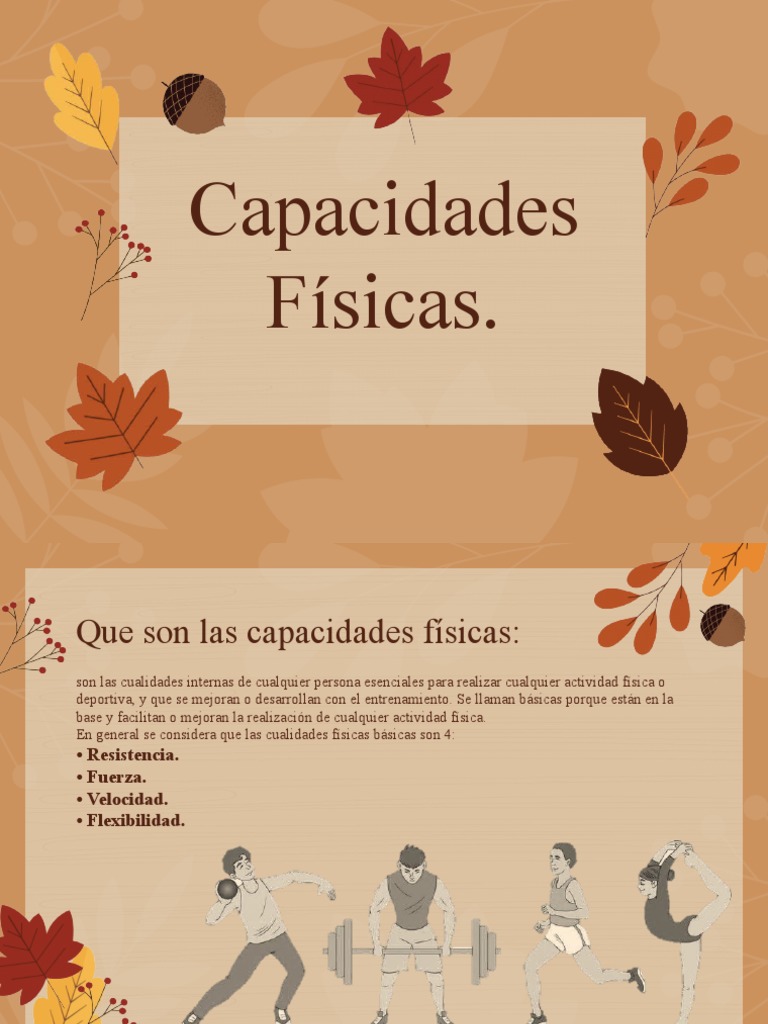 Capacidades Físicas: Resistencia, Fuerza y Velocidad | PDF | Ejercicio ...