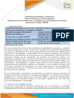 Syllabus Del Curso - Preparación, Consolidacion y Presentación de Estados Financieros