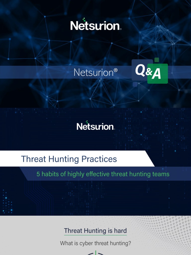 5 Habits of Highly Effective Threat Hunters | PDF