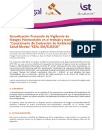 BOLETIN IST LEGAL #75 - Actualización Protocolo de Riesgos Psicosociales 2