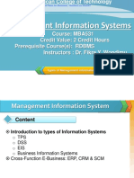 OMBA531 Presentation Types of Information System Lecture 4A