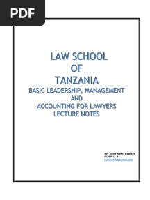 Accounting For Lawyers Notes, 2022