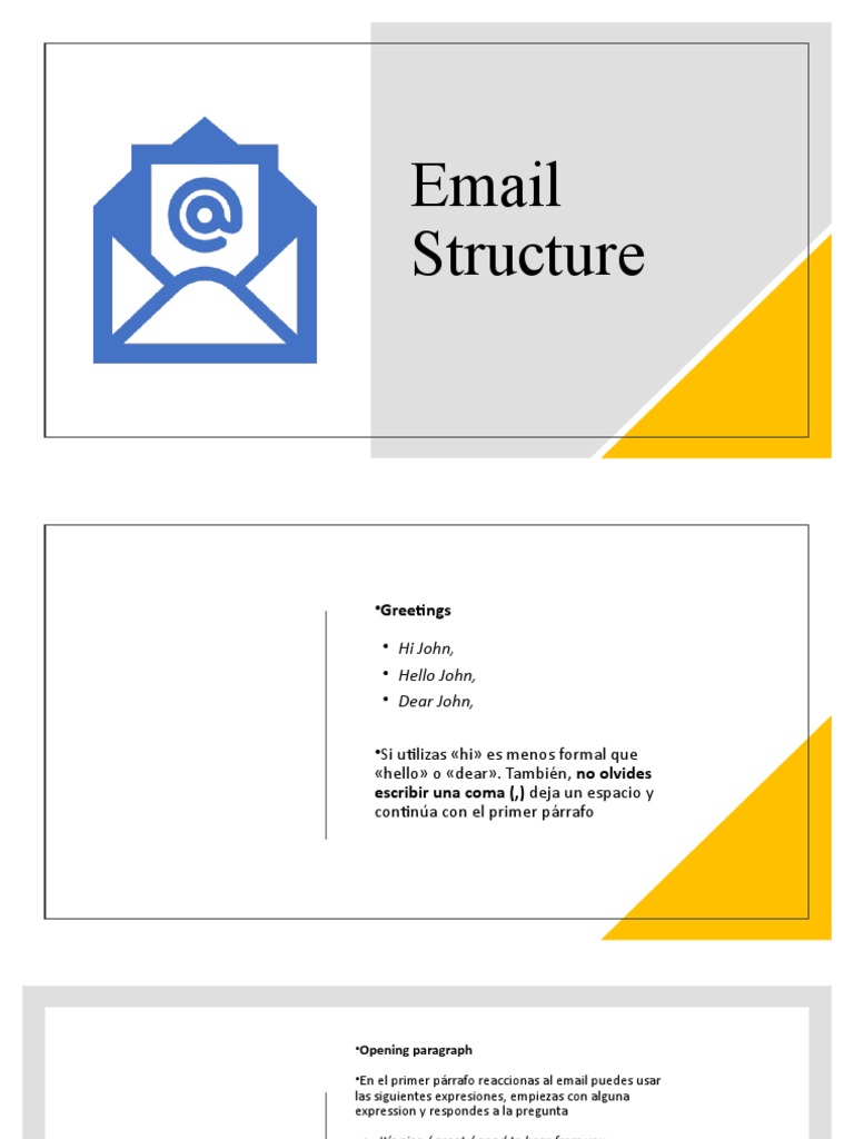 Email Structure | PDF