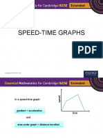 Speed Time Graphs