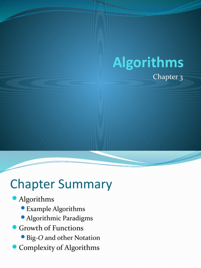 Chapter 3 | Download Free PDF | Time Complexity | Algorithms