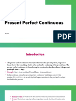 Present Perfect Continuous