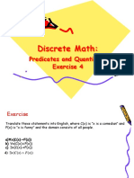 Discrete Math Predicates and Quantifiers Exercise4